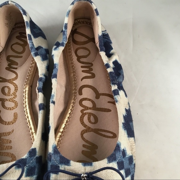 Sam Edelman Ikat Blue Felicia Flat - Picture 4 of 8